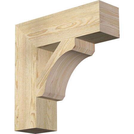 Ekena Millwork Legacy Block Rough Sawn Bracket, Douglas Fir, 6"W x 22"D x 22"H BKT06X22X22LEC05RDF